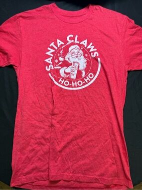 Red 'Santa Claws Ho-Ho-Ho' Holiday T-Shirt (L)
